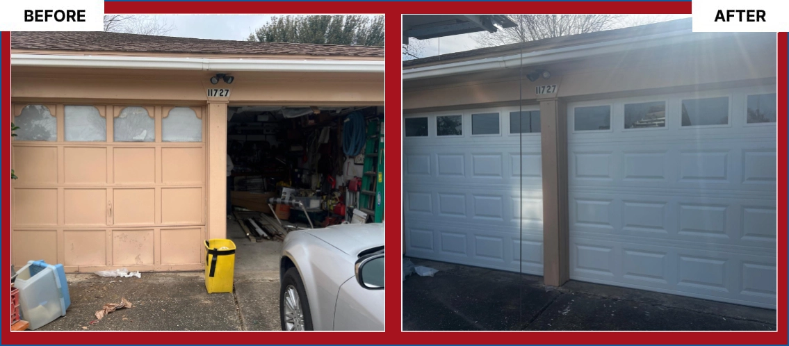 Garage Door Before After Image