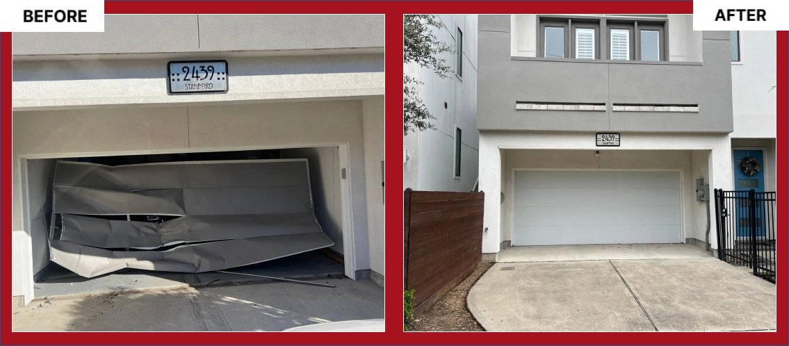 Garage Door Before After Image