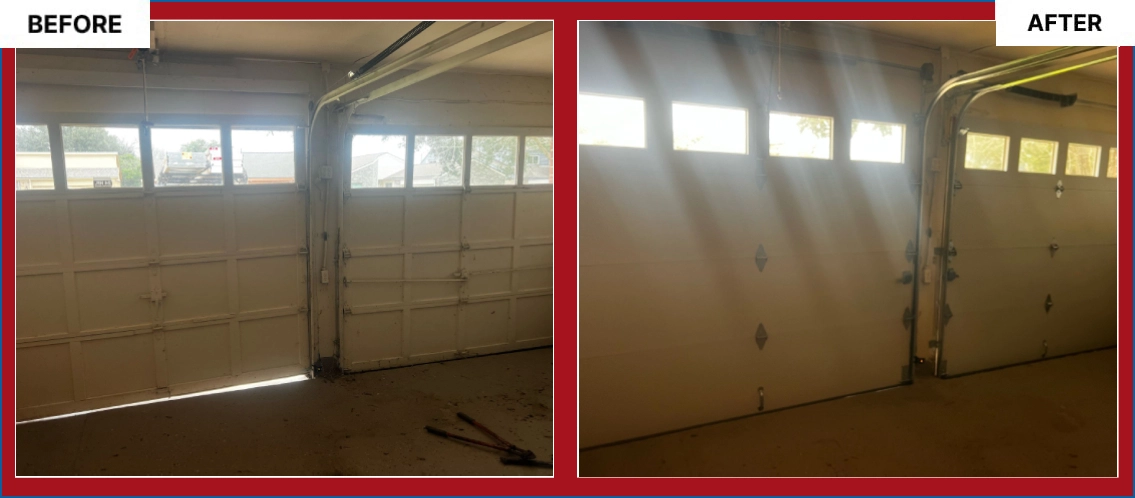 Garage Door Before After Image